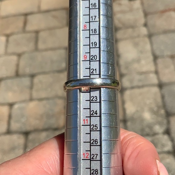 NATURAL RED TIGERS EYE HEART 925 STERLING SILVER RING, SIZE 10 - Picture 9 of 9